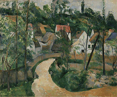 Turn in the Road, c.1881 | Cezanne | Gemälde Reproduktion