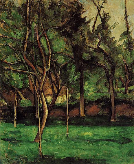 The Orchard, c.1882 | Cezanne | Gemälde Reproduktion