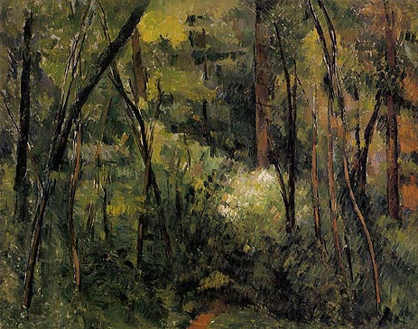 In the Woods, c.1885 | Cezanne | Painting Reproduction
