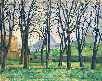 Chestnut Trees at Jas de Bouffan, c.1885/86 | Cezanne | Gemälde Reproduktion