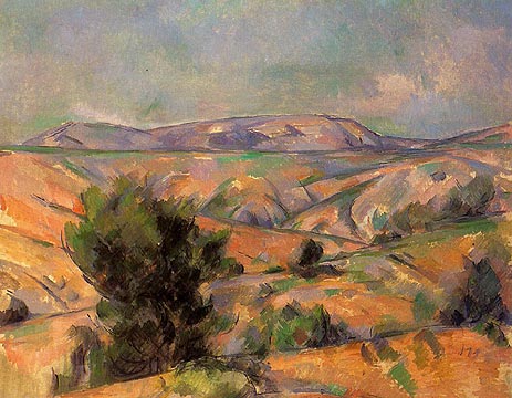 Mont Sainte-Victoire Seen from Gardanne, c.1885/86 | Cezanne | Painting Reproduction