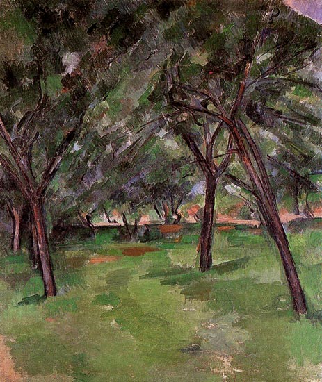 Orchard, c.1890 | Cezanne | Gemälde Reproduktion