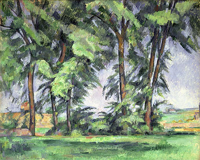 Tall Trees at the Jas de Bouffan | Cezanne | Painting Reproduction