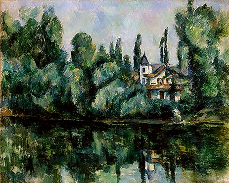  Banks of the Marne (Villa on the Bank of a River), c.1888 | Cezanne | Painting Reproduction