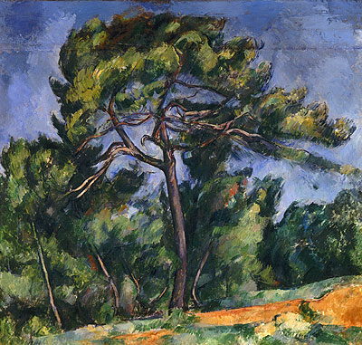 The Large Pine, c.1889 | Cezanne | Painting Reproduction