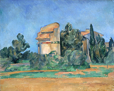 The Pigeon Tower at Bellevue, c.1894/96 | Cezanne | Painting Reproduction