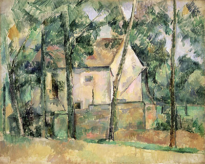 House and Trees, c.1890/94 | Cezanne | Painting Reproduction