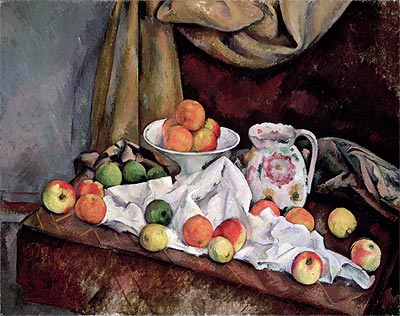 Compotier, Pitcher and Fruit, c.1892/94 | Cezanne | Painting Reproduction