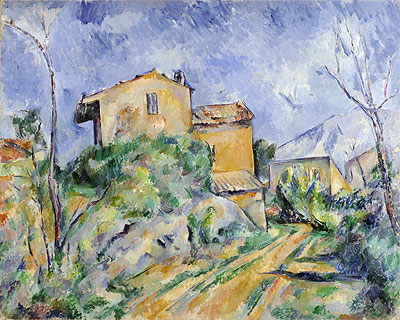 Maison Maria mit Blick auf das Château Noir, c.1895 | Cezanne