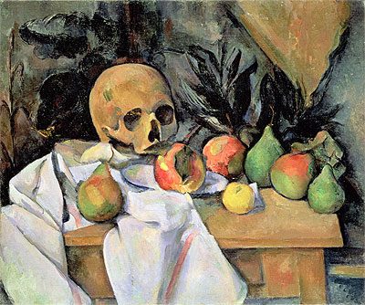 Still Life with Skull, c.1895/00 | Cezanne | Painting Reproduction