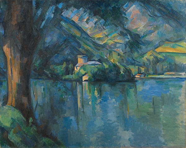 The Lac d'Annecy, 1896 by Cezanne | Painting Reproduction