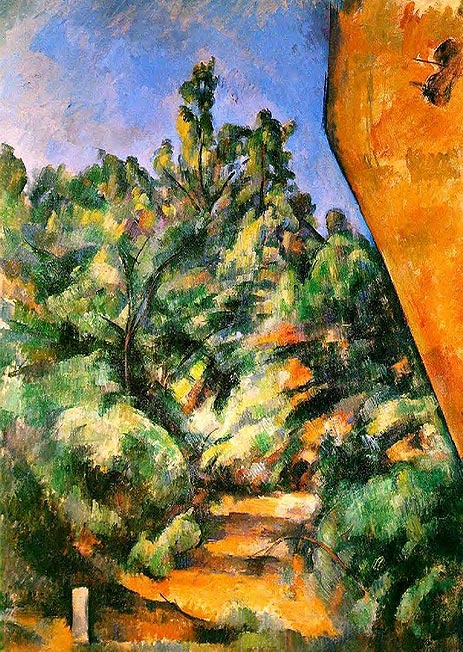 Bibemus - the Red Rock, c.1897 | Cezanne | Painting Reproduction