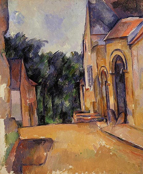 Farm at Montgeroult, 1898 by Cezanne | Painting Reproduction