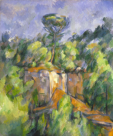 The Bibemus Quarry, c.1898/00 by Cezanne | Painting Reproduction
