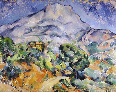 Road near Mont Sainte-Victoire, c.1896/98 by Cezanne | Painting Reproduction