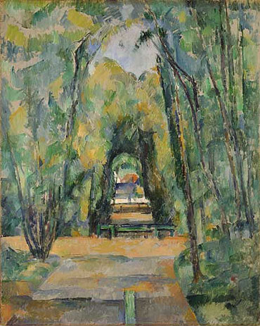 Avenue at Chantilly, 1888 | Cezanne | Gemälde Reproduktion