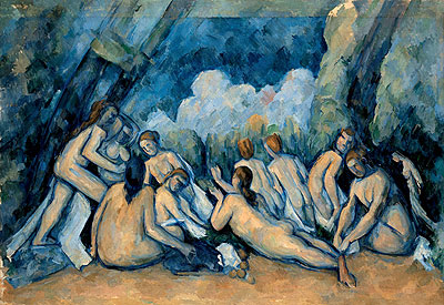 Bathers (Les Grandes Baigneuses), c.1894/05 | Cezanne | Gemälde Reproduktion
