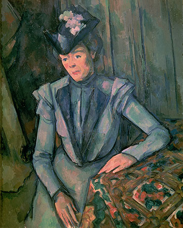 Woman in Blue (Madame Cezanne), c.1900/02 | Cezanne | Gemälde Reproduktion