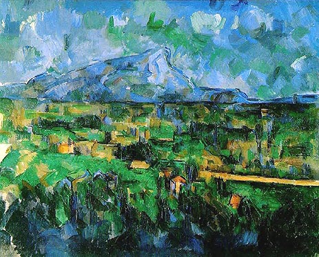 Mount Sainte-Victoire Seen from Les Lauves, c.1902/06 by Cezanne | Painting Reproduction