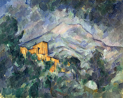 Montagne Sainte-Victoire and the Black Chateau, c.1904/06 | Cezanne | Painting Reproduction