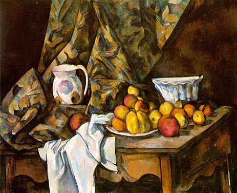 Still Life with Apples and Peaches, c.1905 | Cezanne | Gemälde Reproduktion