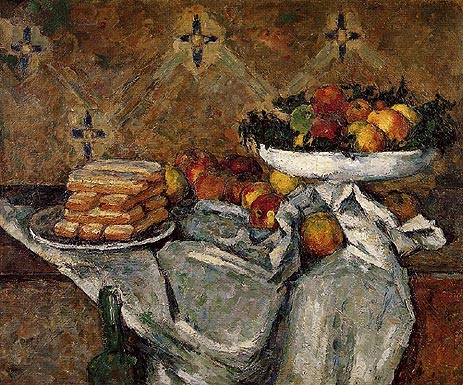 Compotier and Plate of Biscuits | Cezanne | Painting Reproduction