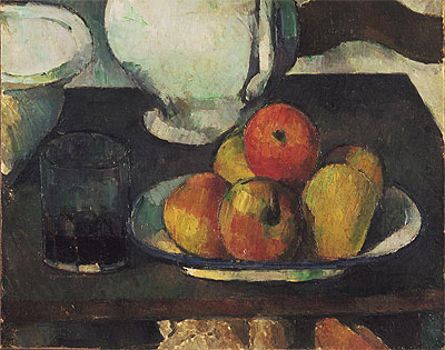 Still Life with Apples and a Glass of Wine | Cezanne | Painting Reproduction
