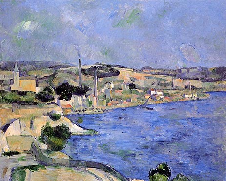 Saint-Henri and the Bay of l'Estaque, c.1877/79 | Cezanne | Gemälde Reproduktion