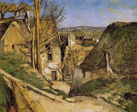 House of the Hanged Man, Auvers-sur-Oise, 1873 | Cezanne | Gemälde Reproduktion