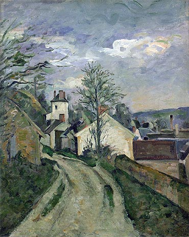 The House of Doctor Gachet at Auvers, c.1872/73 | Cezanne | Gemälde Reproduktion