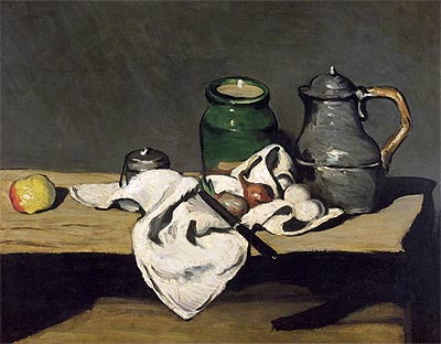 Still Life with a Kettle, c.1869 | Cezanne | Gemälde Reproduktion