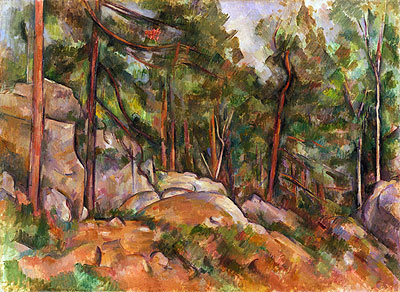 Forest Interior, c.1898/99 | Cezanne | Painting Reproduction