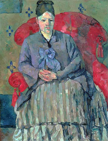 Madame Cézanne im roten Lehnstuhl | Cezanne | Gemälde Reproduktion