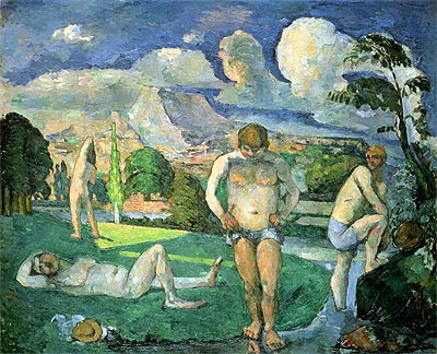Badende in Ruhe | Cezanne | Gemälde Reproduktion