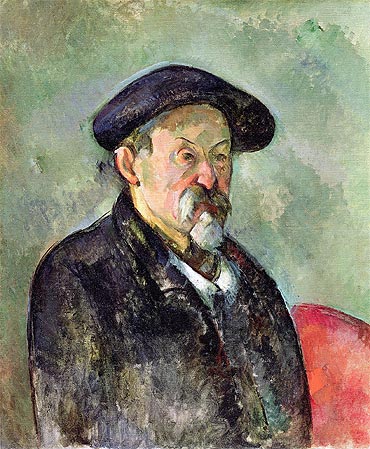Selbstbildnis mit Baskenmütze | Cezanne | Gemälde Reproduktion