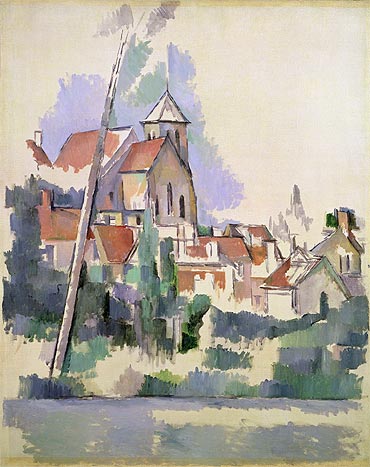 Village Church at Gardanne, c.1900 | Cezanne | Gemälde Reproduktion