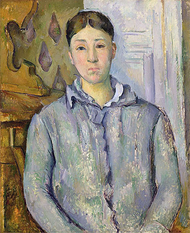 Madame Cezanne in Blue | Cezanne | Painting Reproduction