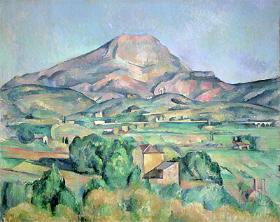 Montagne Sainte-Victoire, n.d. von Cezanne | Gemälde-Reproduktion