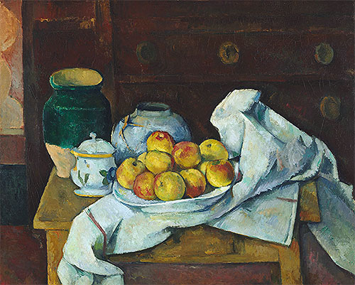 Stillleben mit Kommode, c.1887/88 von Cezanne | Gemälde-Reproduktion