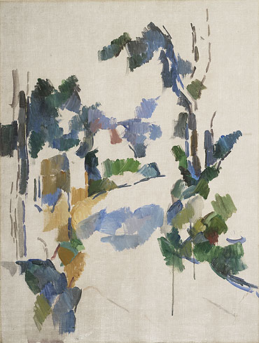 Studie von Bäumen, c.1904 von Cezanne | Gemälde-Reproduktion