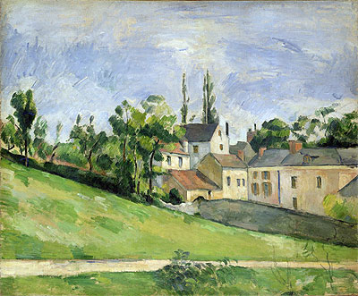 The Uphill Road, 1881 | Cezanne | Gemälde Reproduktion