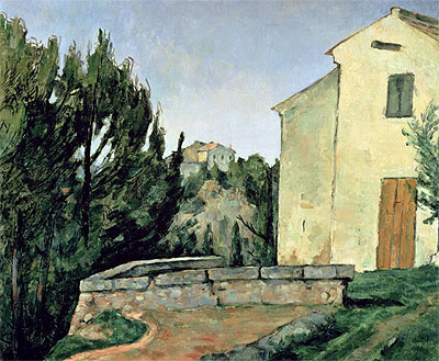 Das verlassene Haus in Tholonet, n.d. von Cezanne | Gemälde-Reproduktion