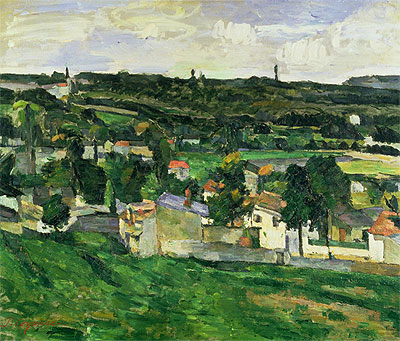 Near Auvers-sur-Oise, undated | Cezanne | Painting Reproduction