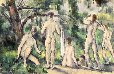 Study of Bathers, c.1895/98 | Cezanne | Gemälde Reproduktion