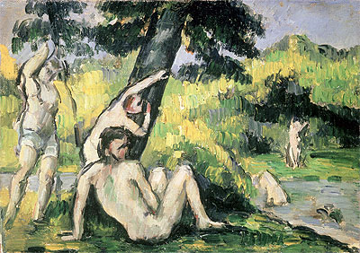 Der Badeplatz | Cezanne | Gemälde Reproduktion