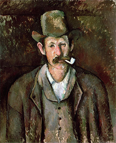 Man with a Pipe, c.1892/95 | Cezanne | Painting Reproduction