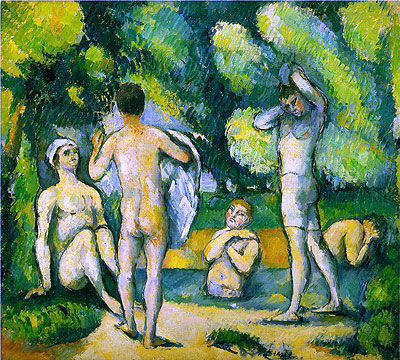Bathers, c.1880 | Cezanne