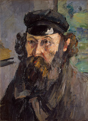 Self-Portrait in a Casquette | Cezanne | Painting Reproduction