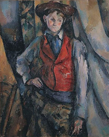 Junge im roten Wams | Cezanne | Gemälde Reproduktion