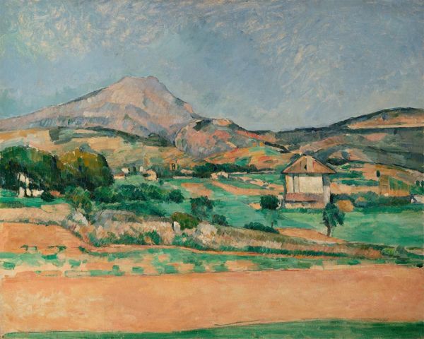 Blick auf den Mont St. Victoire, c.1882/85 von Cezanne | Gemälde-Reproduktion